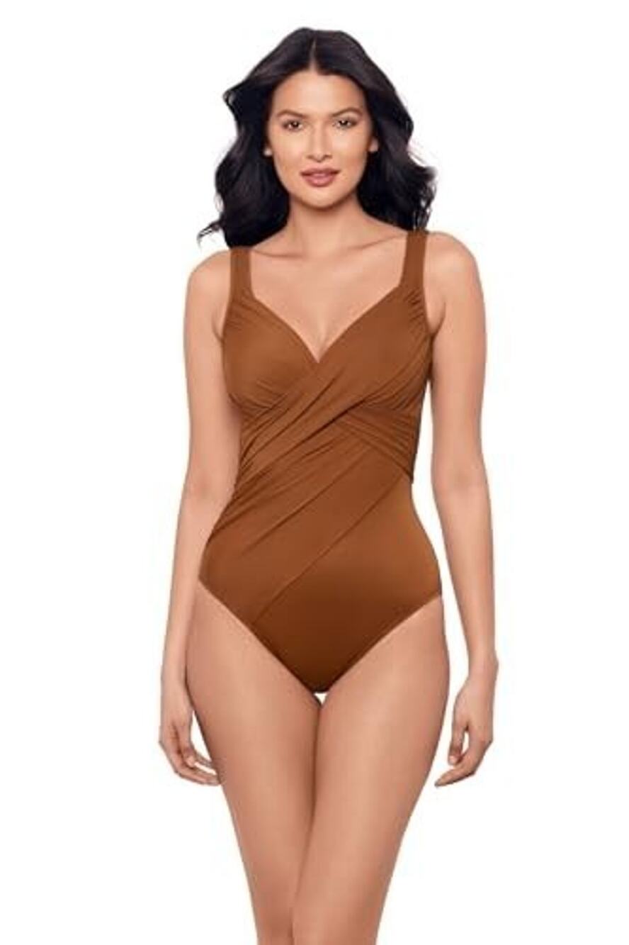 Miraclesuit Women's Revele Underwire One-Piece Swimsuit Size 16 2599 NEWDEFECT
